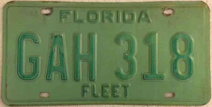 Fleet license plate design